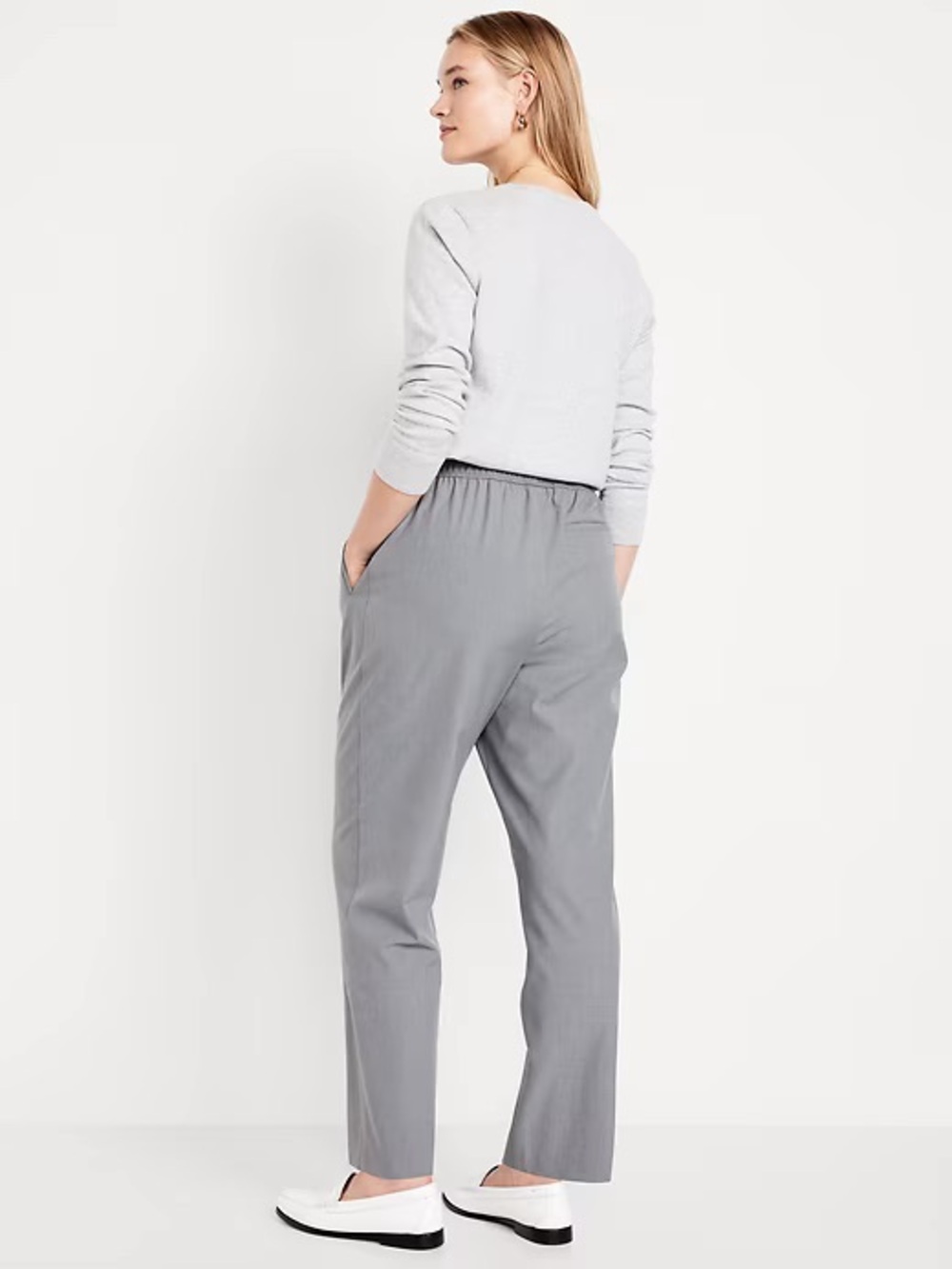 High-Waisted Billie Straight Ankle Trousers! - Picture 7 of 11